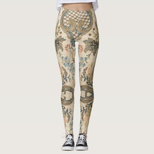 Louis XV Floral Leggings (Vorderseite)