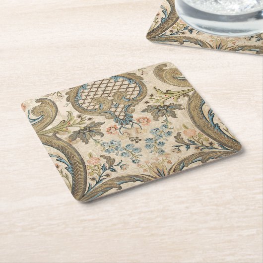 Louis XV Floral Print Untersetzer (angewinkelt)