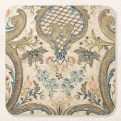 Louis XV Floral Print Untersetzer (Vorderseite)