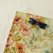 Louis XV Floral Rose Strandtuch (Beispiel)