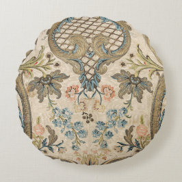 Louis XV Floral Rundes Kissen