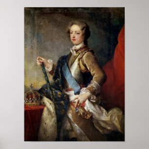Louis XV gealterte 15, nach 1725 Poster