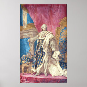 Louis XV in Coronation Robes Poster
