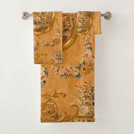 Louis XV Petite Fille Floral Badhandtuch Set (Insitu)