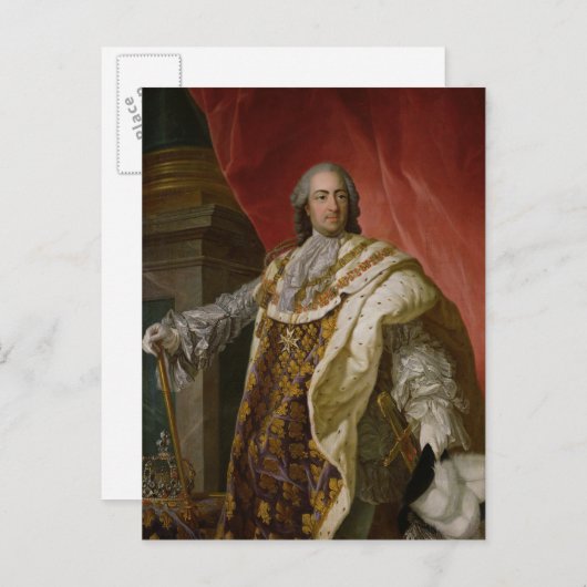 Louis XV Postkarte (Vorne/Hinten)