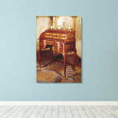 Louis XV Schreibtisch Leinwanddruck (Insitu (Holzboden))