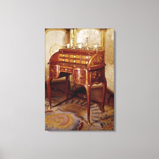 Louis XV Schreibtisch Leinwanddruck (Vorderseite)