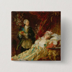 Louis XV und Madame Dubarry Button