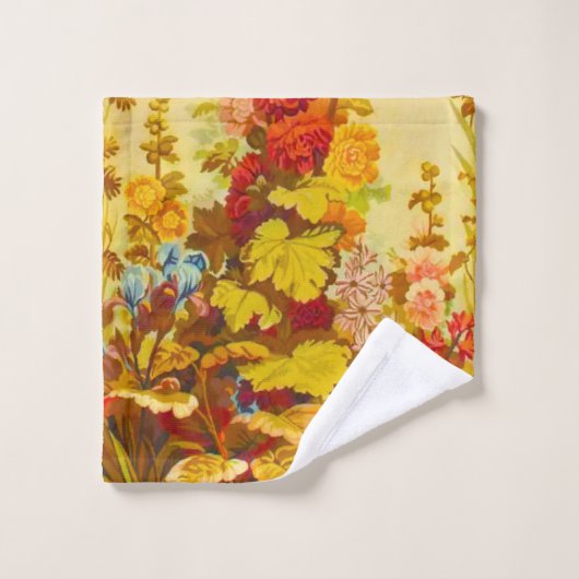 Louis XVI French Floral Badhandtuch Set (Waschlappen)