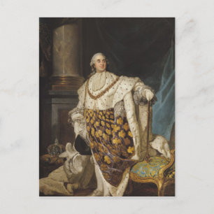 Louis XVI in Coronation Robes, nach 1774 Postkarte