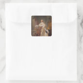 Louis XVI Quadratischer Aufkleber (Tasche)