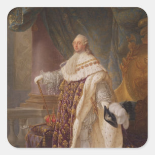 Louis XVI Quadratischer Aufkleber