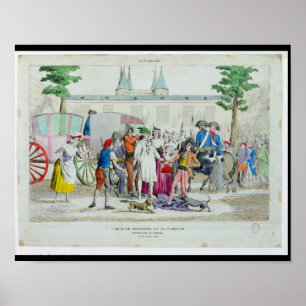 Louis XVI und seine Familie genommen zum Tempel Poster
