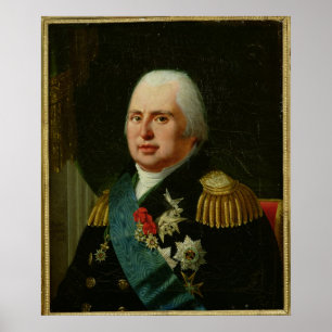Louis XVIII nach 1815 Poster