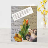 Louisa Mae Alcott Zitat-Collagen-Gruß-Karte Karte (Gelbe Blume)