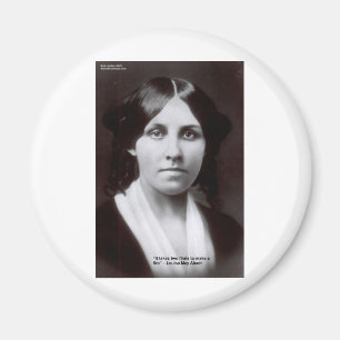 Louisa May Alcott 2 Flinten Liebe Quote Cards & Gi Magnet