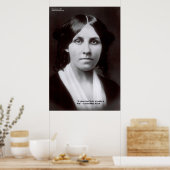 Louisa May Alcott 2 Flints Liebe Zitat Posters Poster (Küche)