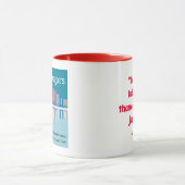 Louisa May Alcott Coffee Quote (Square Logo) Tasse (Zentrum)