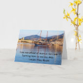 Louisa May Alcott inspiirational QUOTE Karte (Gelbe Blume)