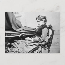 Louisa May Alcott-Lesedokument Postkarte