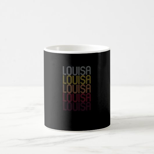 Louisa Name Geschenk Personalisierter Vorname Kaffeetasse (Mittel)