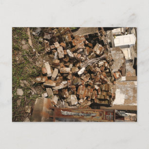 Louisana Friedhof Grave site in Rubbles Postcard Postkarte