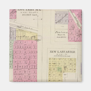 Louisburg, Somerset, Fontana, Kansas Magnet