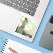 Louise auf einem der Barren Hills von N. C. Wyeth Aufkleber (Laptop mit iPhone)