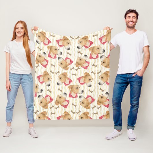 Louise Boxer Mix Fleece Blanket (Beispiel)