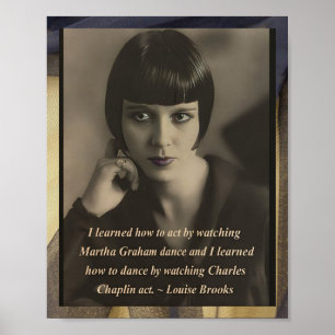 Louise Brooks Vintage Inspiriertes Poster