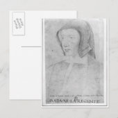 Louise de Savoie Postkarte (Vorne/Hinten)