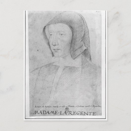 Louise de Savoie Postkarte (Vorderseite)