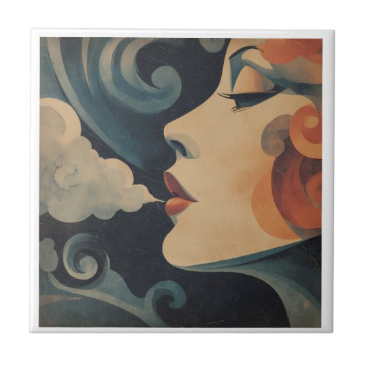 Louise Dessous de verre carreau Fliese (Vorderseite)