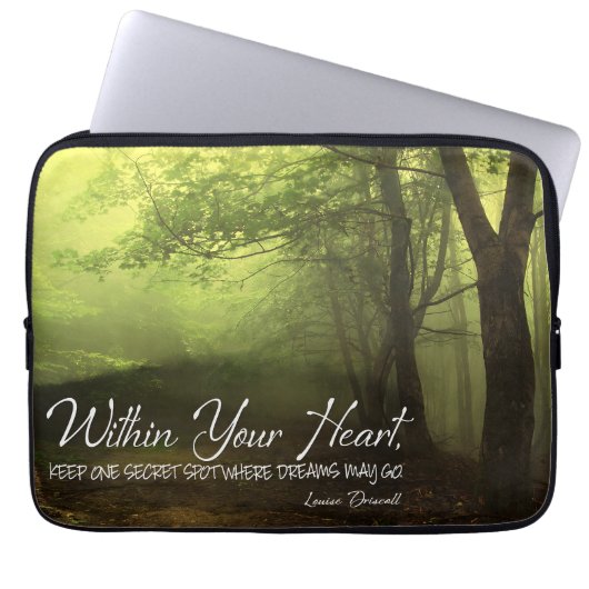 Louise Driscoll Inspiration Zitat "inside" Laptopschutzhülle (Vorderseite)
