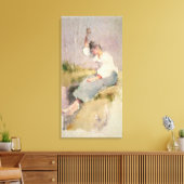 Louise, ein bretonisches Mädchen (ohne Papier) Leinwanddruck (Insitu (Wohnzimmer))