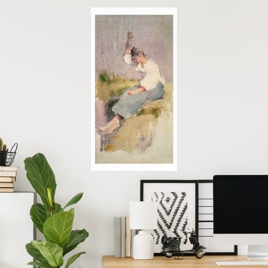 Louise, ein bretonisches Mädchen (ohne Papier) Poster (Heimbüro)