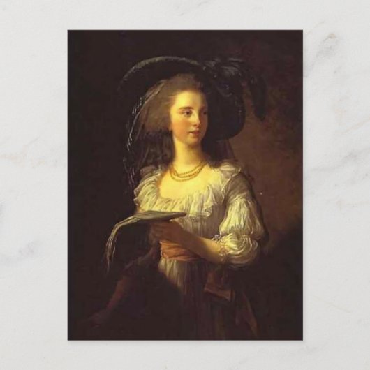 Louise Elisabeth Vigee - Die Duchess de Polignac Postkarte (Vorderseite)