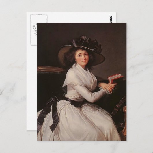 Louise Elisabeth Vigee Le Brun - Gräfin von Châtre Postkarte (Vorne/Hinten)