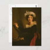 Louise Elisabeth Vigee Le Brun- Selbstportrait Postkarte (Vorne/Hinten)