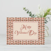 Louise Hearts Valentine's Feiertagskarte (Stehend Vorderseite)