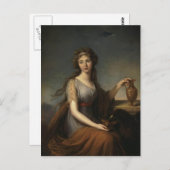 Louise Le Brun - Portrait von Anna Pitt Postkarte (Vorne/Hinten)