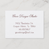 Louise Marie von Frankreich Visitenkarte (Rückseite)