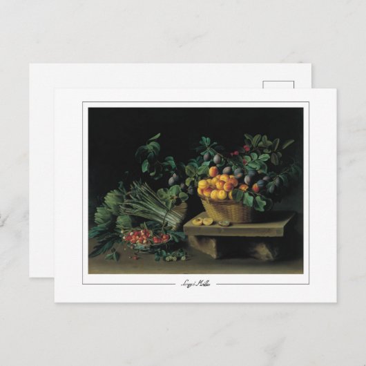 Louise Moillon #10 - Fine Art Postcard Postkarte (Vorne/Hinten)