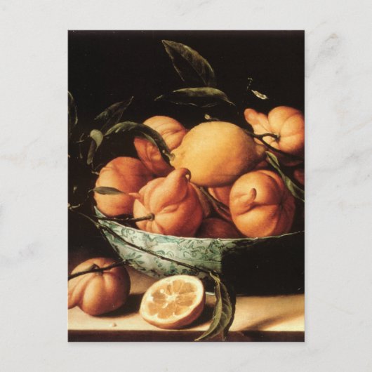 Louise Moillon's Bowl of Curacao Orange (1634) Postkarte (Vorderseite)