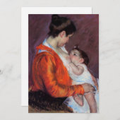 Louise nährt ihr Kind | Mary Cassatt (Vorne/Hinten)
