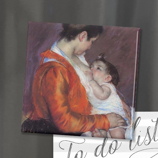 Louise nährt ihr Kind | Mary Cassatt Magnet