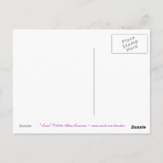 Louise Postkarte (Rückseite)