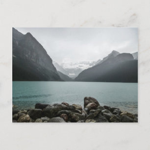 Louise-See im Regen Postkarte