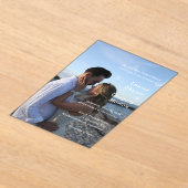 Louise Simple Foto Moderne Hochzeit Acryleinladungen (Ablage )