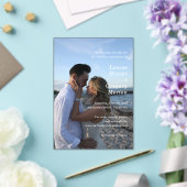 Louise Simple Foto Moderne Hochzeit retten das Dat Acryleinladungen (In Situ (Hochzeit))